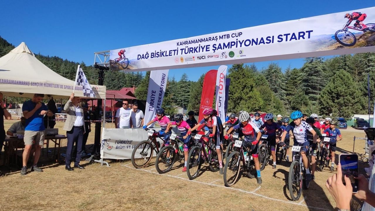 Kahramanmaraş'ta Nefes Kesen Dağ Bisikleti Yarışı