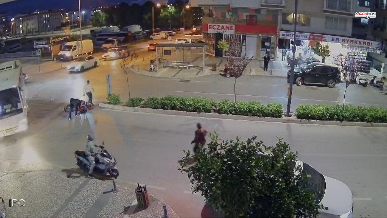 Aracıyla ‘U’ Dönüşü Yapan Sürücünün Kararsızlığı Motosiklet Sürücüsünü Hastanelik Etti