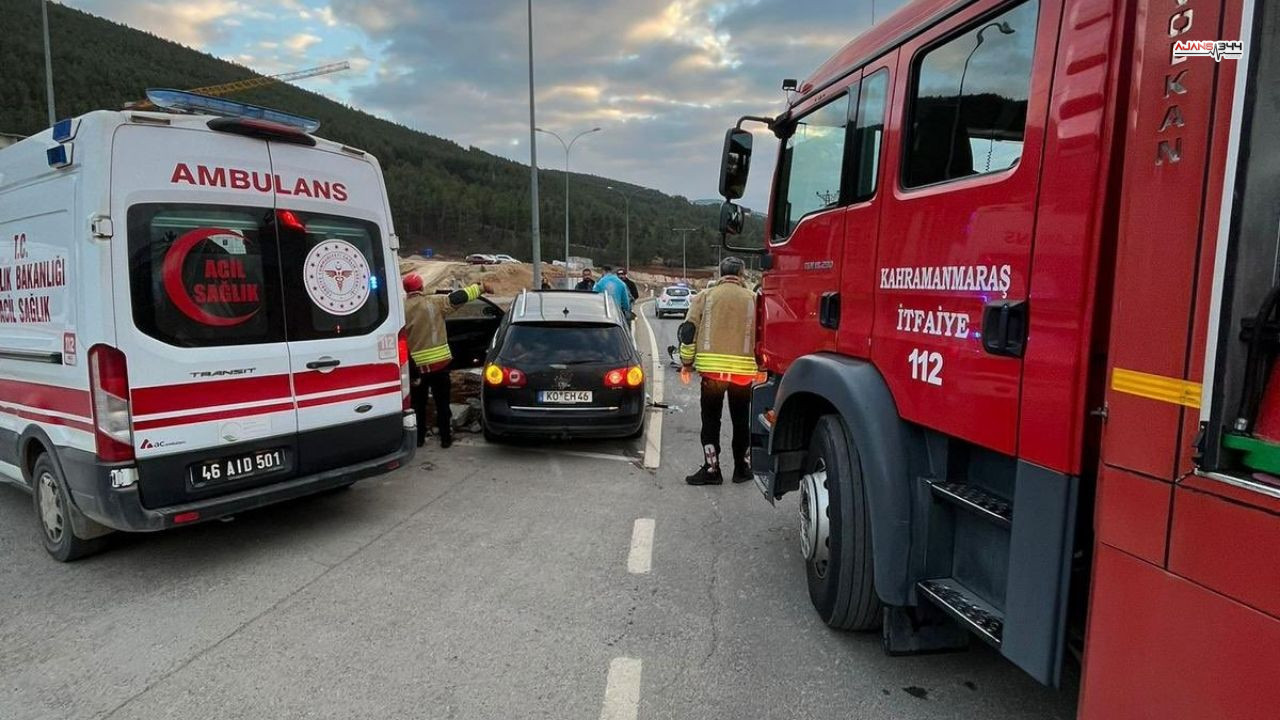 Kahramanmaraş'ta Araç Takla Attı; 1 Yaralı (2)