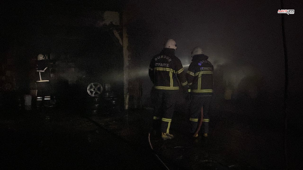 Oto Yıkamacıda Yangın Ajans344