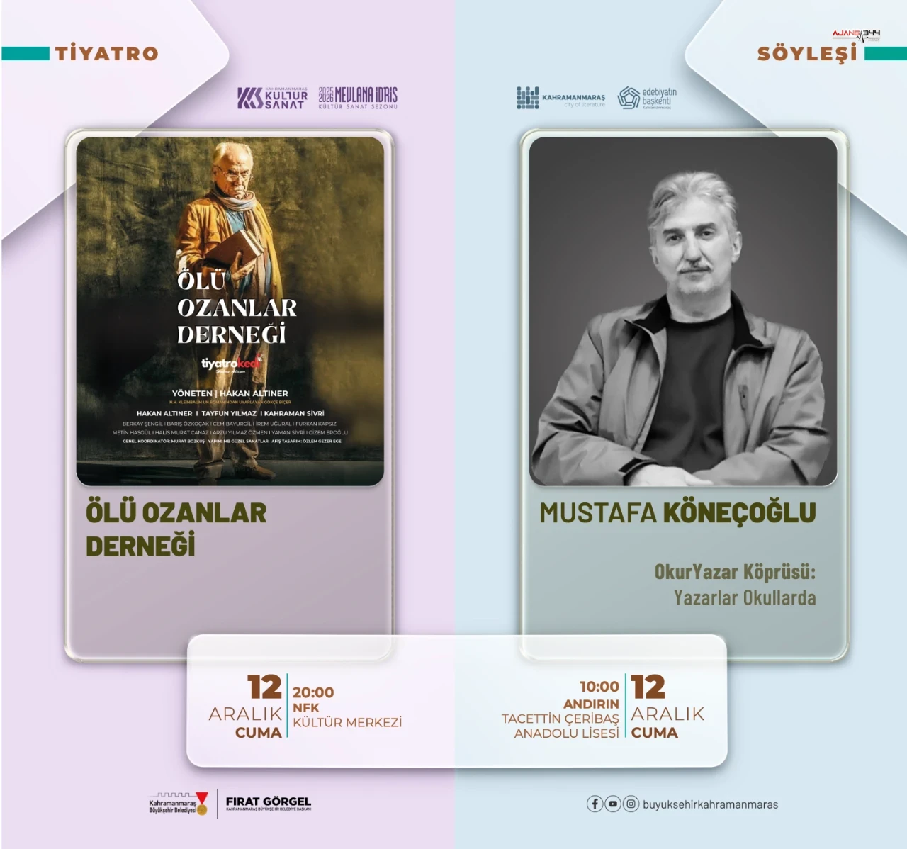 Sanat Dolu Bir Aralık Başlıyor İşte Kahramanmaraş’ın Kültür Takvimi (3)