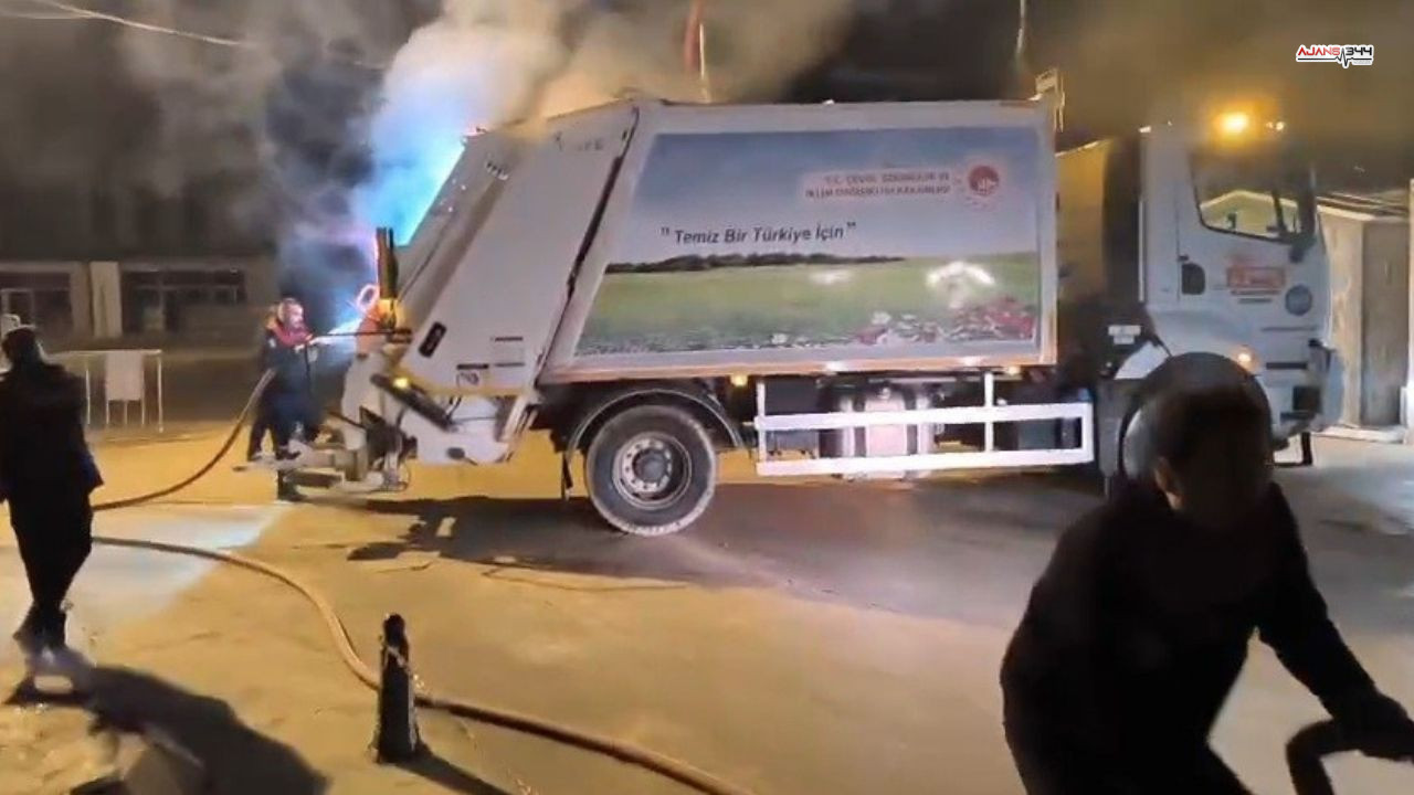 Yanan Çöp Kamyonu Ajnas344