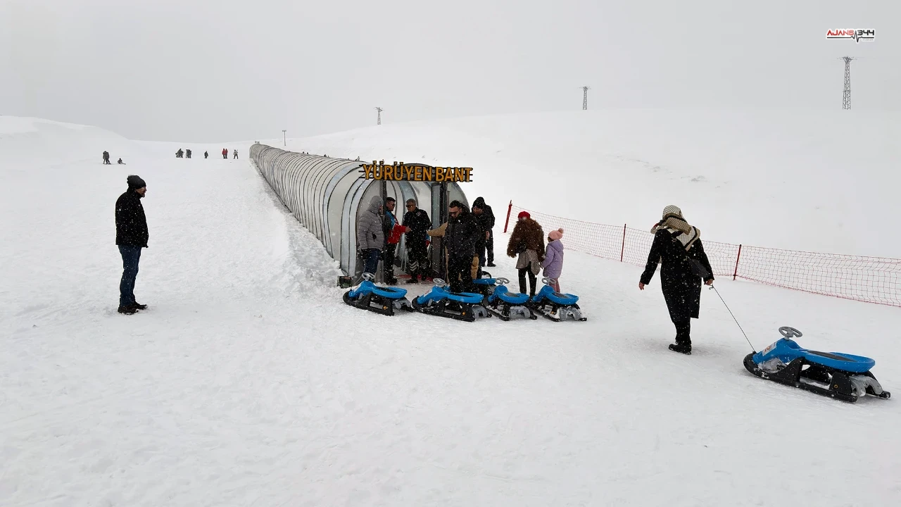 Kahramanmaraş’ta Yedikuyular Kayak Merkezi’ne Yoğun Hafta Sonu İlgisi (5)