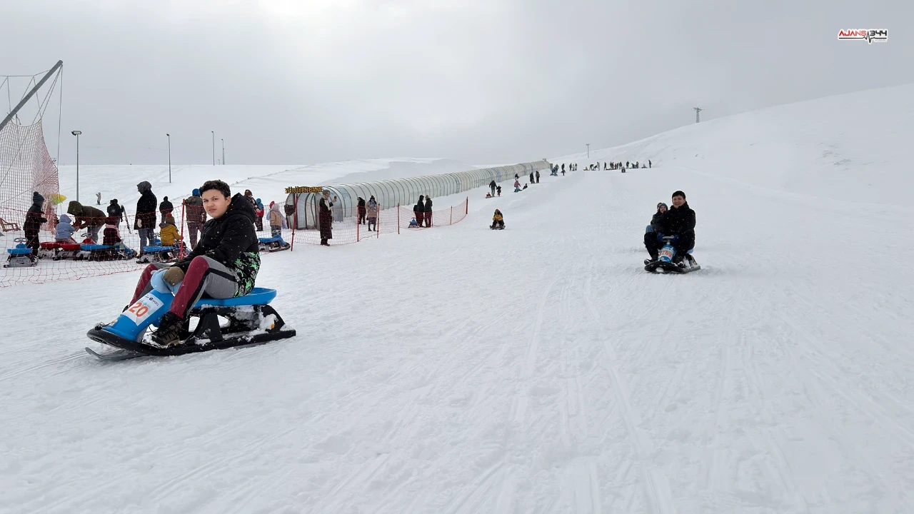 Kahramanmaraş’ta Yedikuyular Kayak Merkezi’ne Yoğun Hafta Sonu İlgisi (9)