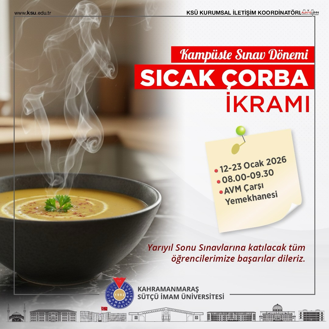 Kampüsümüzde Sınav Dönemi Çorba İkramı Başlıyor 🥣😋