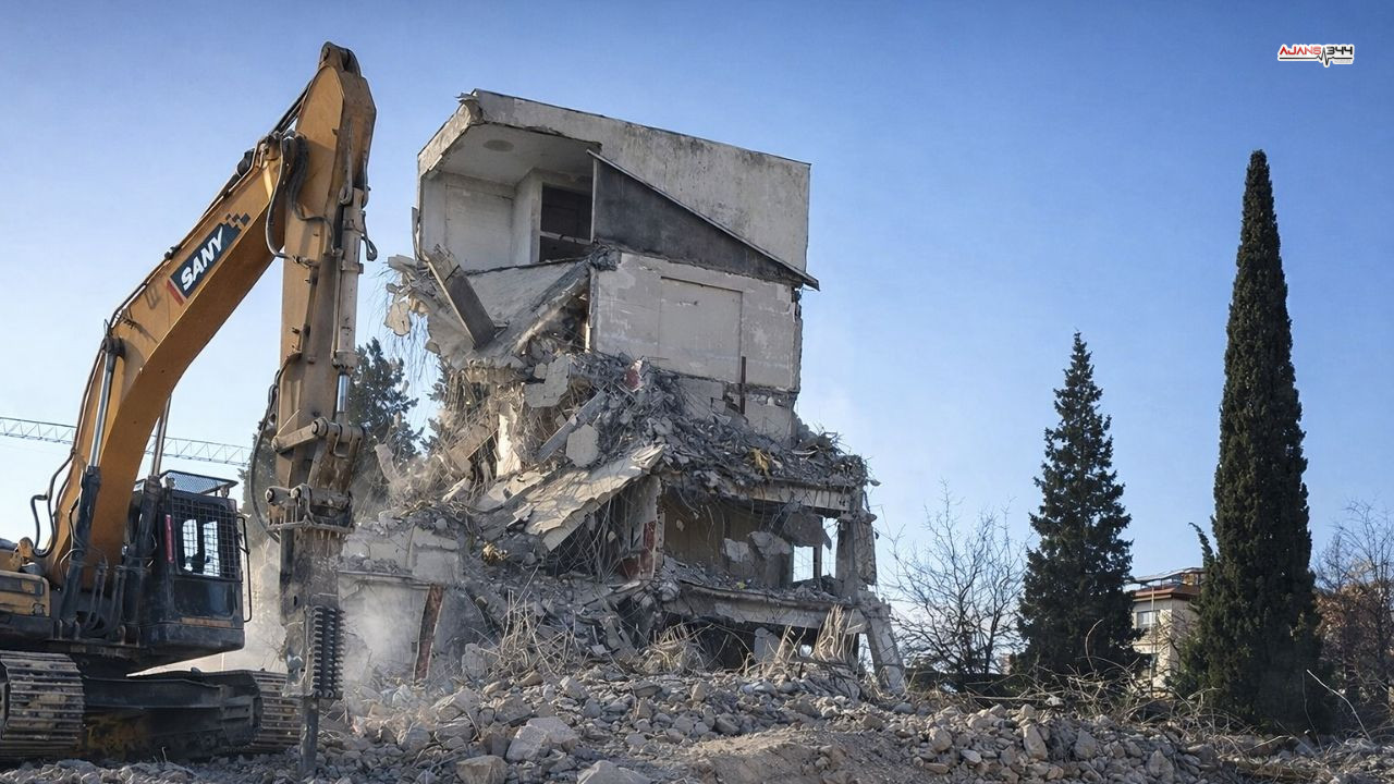 5 Nisan İlköğretim Okulu'nun yıkımı tamamlandı