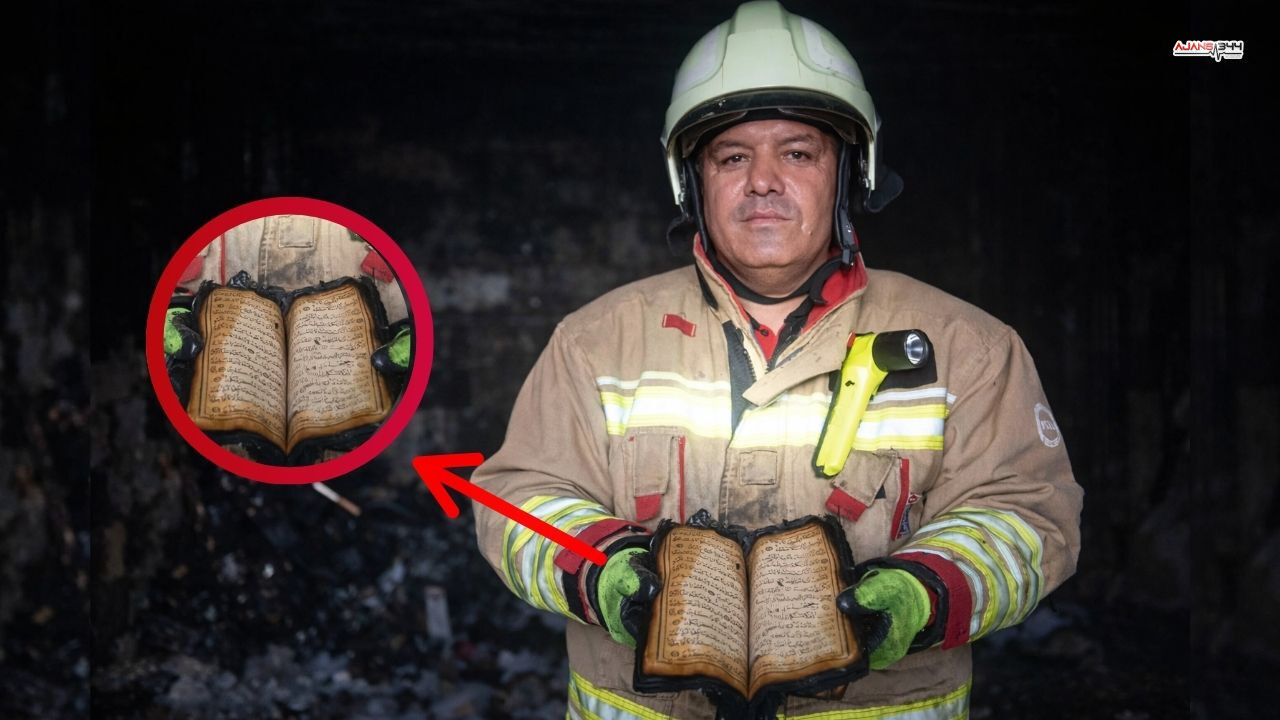 Kahramanmaraş'ta Küle Dönen Evden Geriye Kalan Tek Şey Kuran Oldu