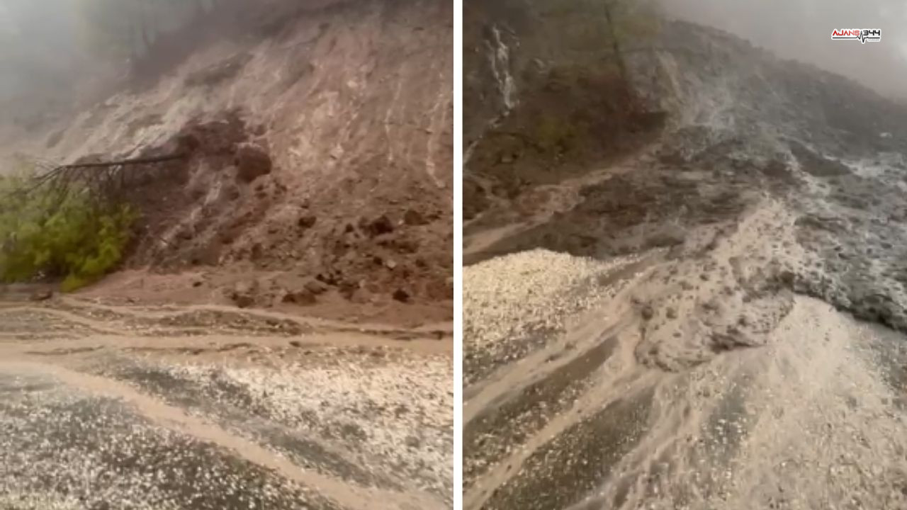 Köşürge Köyünde Yağış Sonrası Toprak Kaydı (1)