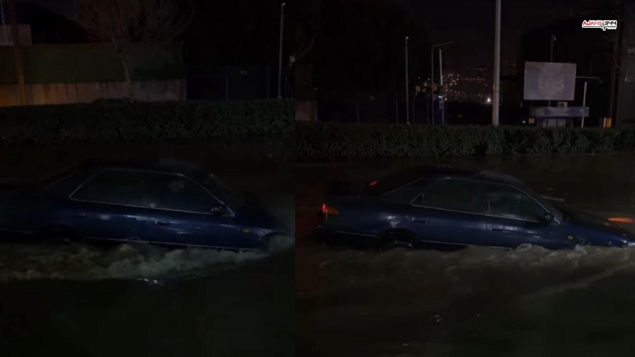 Su Birikintisine Daldı, Kahramanmaraşlı Sürücü Sualtını Aratmadı (2)