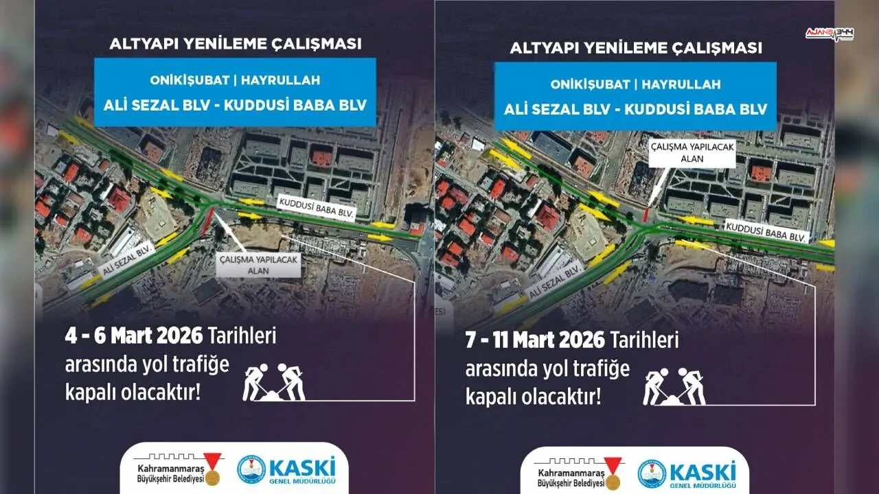 Kahramanmaraslilar Dikkat Bu Yol 11 Marta Kadar Trafige Kapali 1