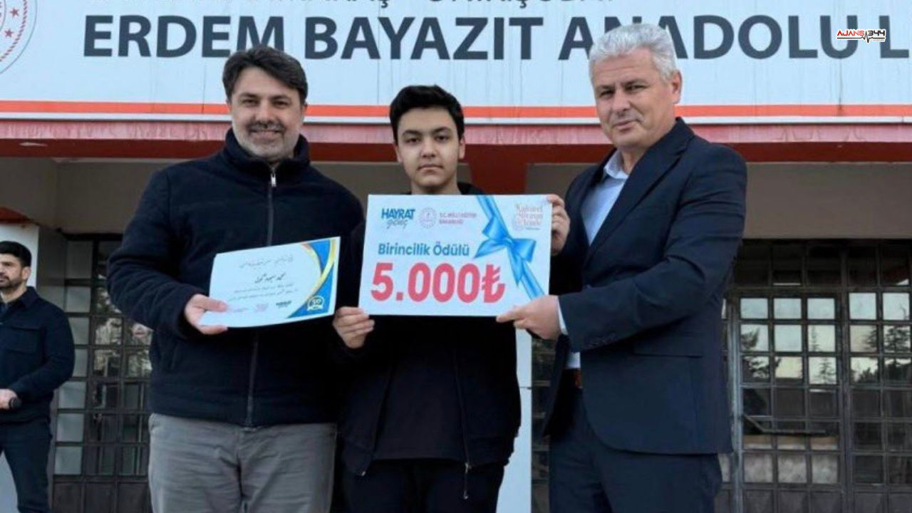 Kahramanmaraş’ta Kültürel Miras Projesinde Öğrenciye 5 Bin Tl Ödül