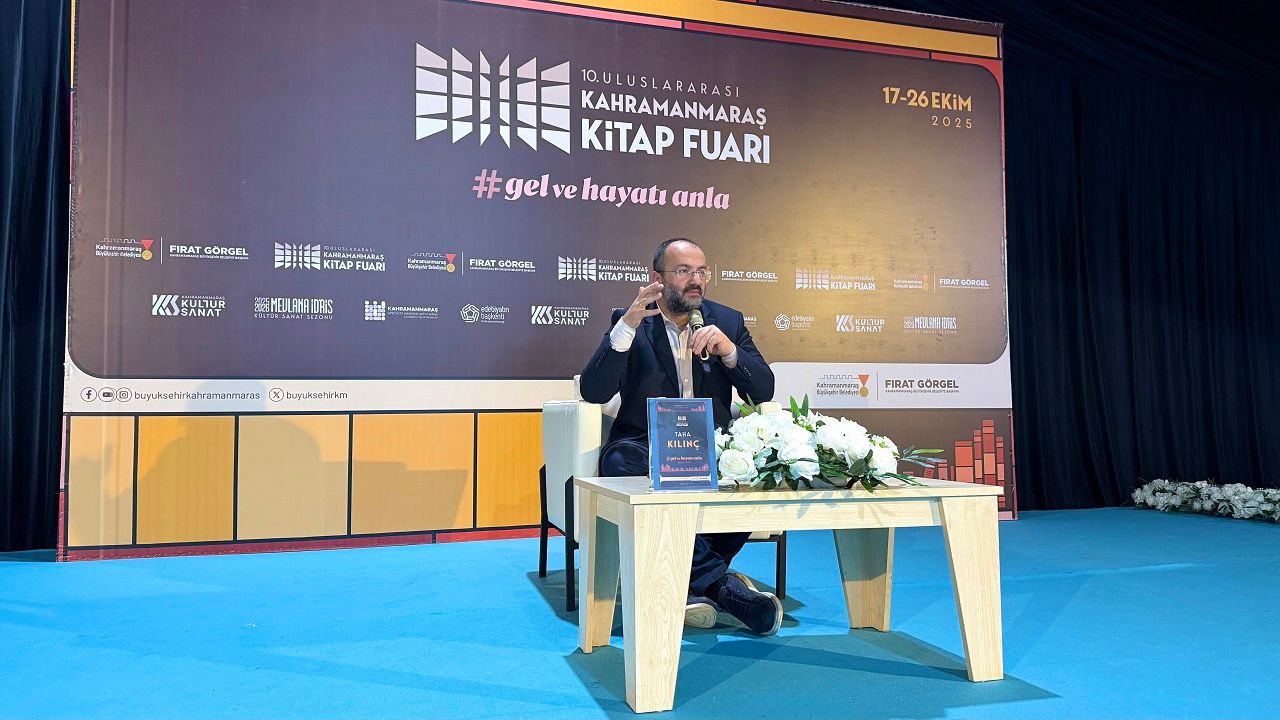 Taha Kılınç, Kahramanmaraş Kitap Fuarı’nda Medeniyet Bilinci Üzerine Konuştu