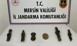 Mersin'de evinde tarihi eser bulunan şüpheli gözaltına alındı