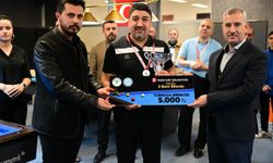 Bilardo Turnuvasında ödüller dağıtıldı  