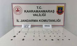 Kahramanmaraş’ta sikke ve tarihi objeler ele geçirildi