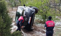 Minibüs takla attı: 1 ölü, 8 yaralı