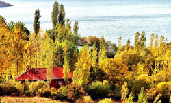 Kahramanmaraş'ta Adatepe Barajın da  sonbahar manzaraları