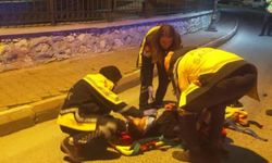 Motosikletini deviren alkollü sürücü yaralandı