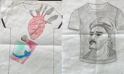Afşin’de liseli öğrenciler tişört tasarladı