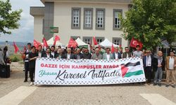 KSÜ’de Gazze nöbeti! Filistin direnişi desteklendi