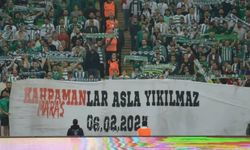 Büyük Bursaspor Taraftarlarından Kahramanmaraş’a Anlamlı Pankart