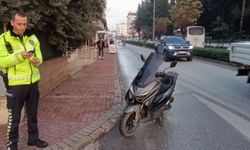 Motosikletin çarptığı scooterdaki 5 yaşındaki çocuk yaraladı