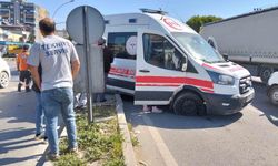 Ambulans şoförünün dikkati faciayı önledi