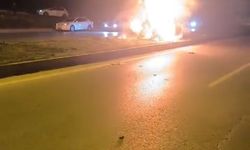 Kahramanmaraş'ta Kaza sonrası otomobil yandı