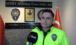 Öğretmene verdiği nasihatle içleri yakan polis memuru: "Onun sayesinde eşime ve çocuğuma binlerce dua geldi"