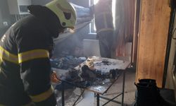 Prizde unutulan ütü yangına neden oldu