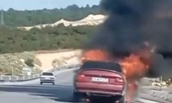 Yanan Otomobil Kullanılmaz Hale Geldi