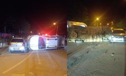 Kahramanmaraş’ta Trafik Kazası: Araç Devrildi