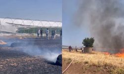 Kahramanmaraş’ta Anız Tarlası Alev Aldı