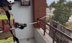 Evin Balkonunda Yılan Paniği