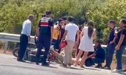 Motosiklet Devrildi, Sürücü Yaralandı