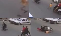 Yola Fırlayan Çocuğa Motosikletler Çarptı