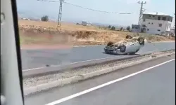 Kahramanmaraş’ta Seyir Halindeki Araç Takla Attı