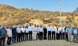 AK Parti Onikişubat İlçe Teşkilatından Yangın Bölgesine Ziyaret