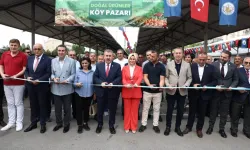 Doğal ürünler ve köy pazarı hizmete açıldı