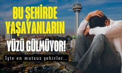 Türkiye’nin en mutsuz 9 ili açıklandı! O şehirde yaşayanların yüzü asla gülmüyor