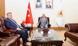 Vali Ünlüer, 1. İdare Mahkemesi Başkanı Uğur Gökmen’i Kabul Etti
