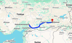 Kahramanmaraş Batman arası kaç km?