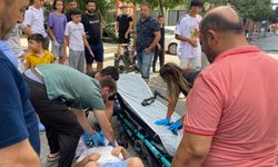 Kontrolü Kaybeden Çocuk Elektrikli Bisikletten Düştü