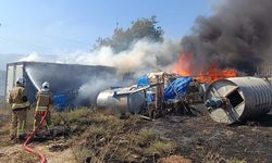 Malzeme Sahasında Çıkan Yangın Büyümeden Söndürüldü