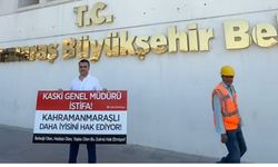 Kahramanmaraş’ta Su Tepkisi: Belediye Önünde “İstifa” Pankartı Açıldı