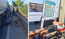 Tır ile Bisikletin Çarpıştığı Kazada 1 Kişi Yaralandı