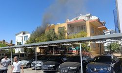 İki katlı binada çıkan yangında facia son anda önlendi