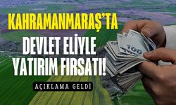 Kahramanmaraş'ta devlet eliyle yatırım fırsatı! Metrekaresi 150 TL'ye arsa satışta
