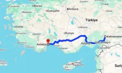Kahramanmaraş Antalya Kaç Kilometre?