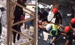 Kahramanmaraş’ta Kule Vinçte Fenalaşan İşçi İtfaiye Tarafından Kurtarıldı